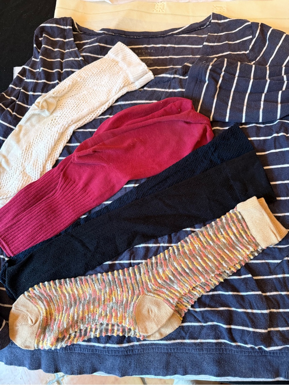 Women’s socks and 2 top